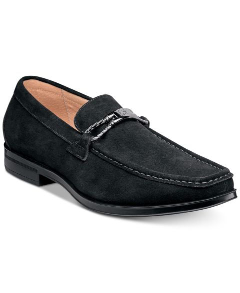 Мужские туфли Stacy Adams Neville Moc-Toe Slip-On, цвет: Чёрный