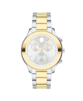 Movado Women's Swiss Chronograph BOLD Two-Tone Stainless Steel Bracelet ...