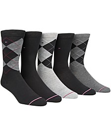 Men's 5-Pk. Argyle Premium Crew Socks