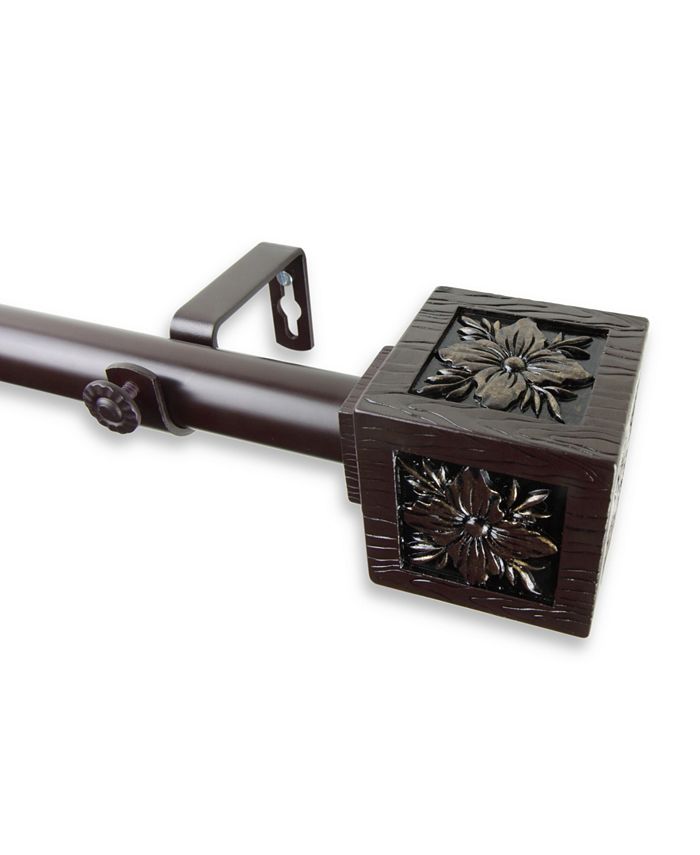 Rod Desyne - Ophelia Curtain Rod 1" OD 48-84 inch - Black