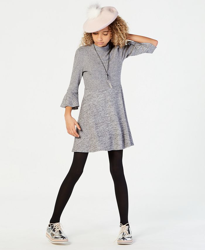 Sequin Hearts Big Girls (Size 16) Ribbed Sweater Dress Macy's