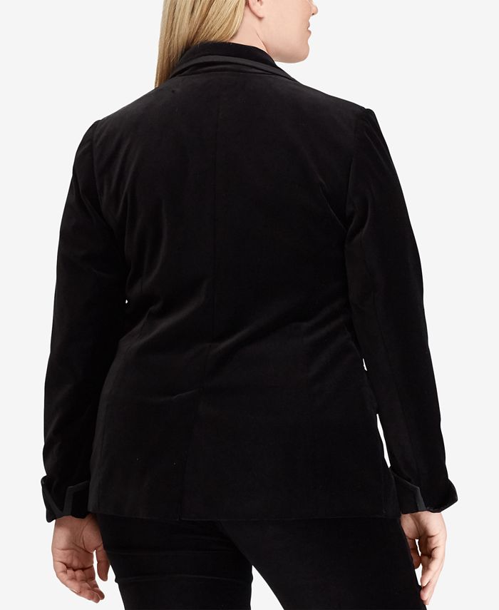 Lauren Ralph Lauren Plus Size Velvet Blazer Macy's