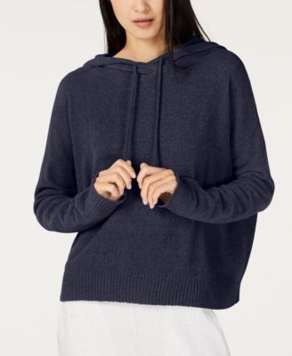 chenille hooded cardigan
