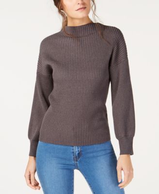 INC International Concepts - Volume-Sleeve Ribbed Sweater