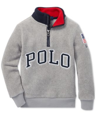 polo ralph lauren fleece mockneck jacket