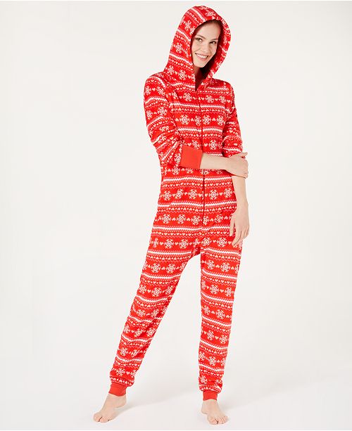 Jenni Soft Hooded One Piece Pajama Created For Macy S Reviews