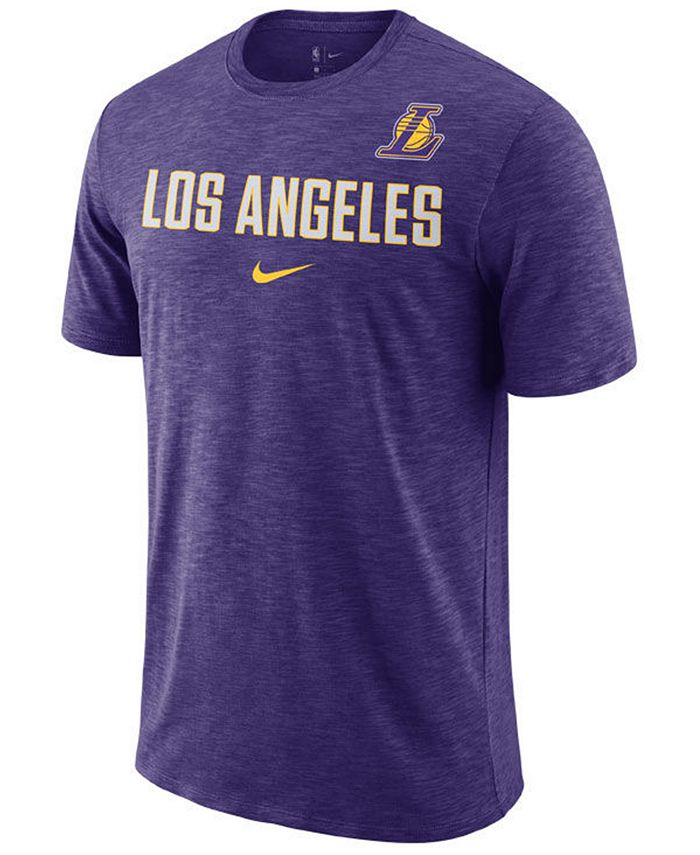 Nike Men's Los Angeles Lakers Essential Facility T-Shirt - Macy's