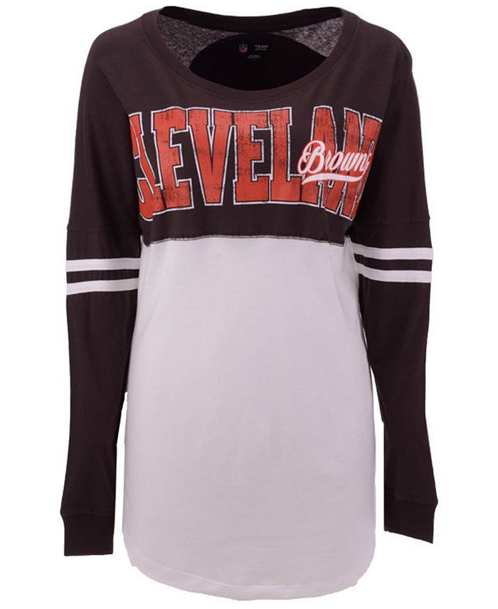 5th & Ocean Women's Cleveland Browns Sequin T-Shirt - Macy's