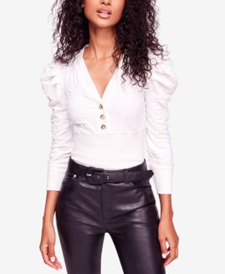 Free People - Gemma Puffed-Sleeve Henley