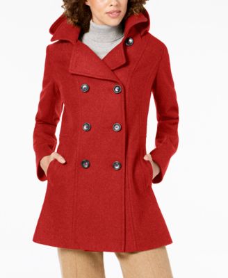 pea coat with hood womens