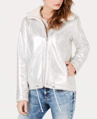 GUESS - Faux-Fur-Lined Reversible Jacket