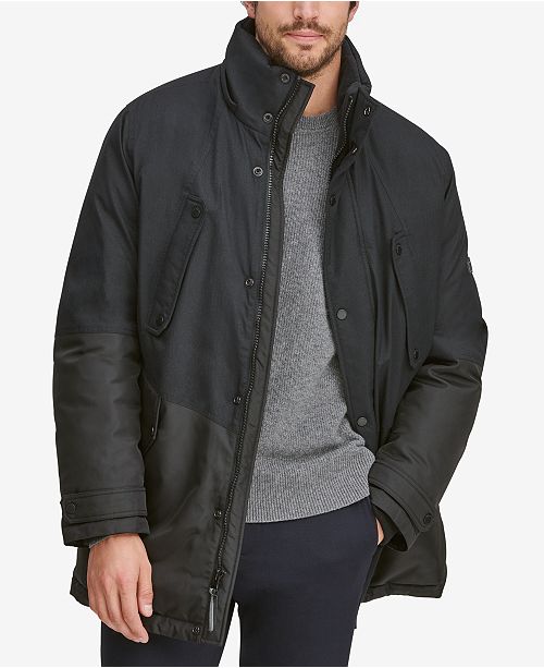 Marc New York Men's MixedMedia Parka with Removable Hood & Reviews