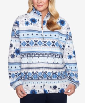 Alfred Dunner - Printed Fleece Jacket
