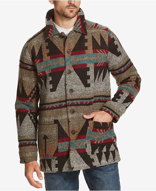 Weatherproof Vintage Men S Aztec Wool Jacket Reviews Coats