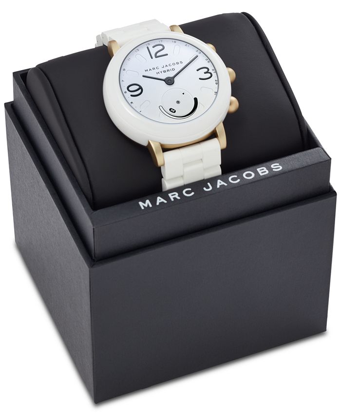 Marc by Marc Jacobs Marc Jacobs Women's Riley White Silicone Bracelet ...