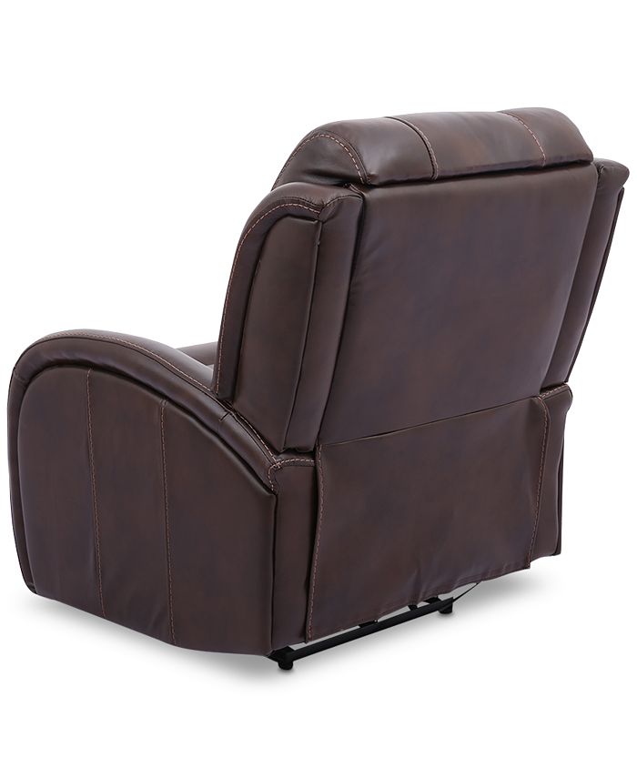 Furniture Leiston Leather Dual Power Recliner with USB Power Outlet