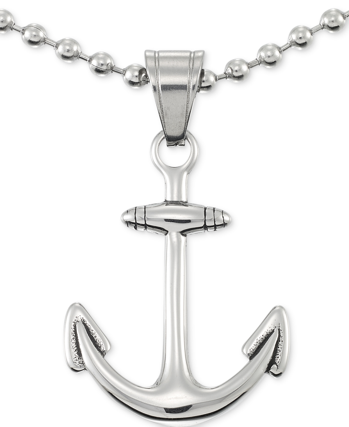 Smith Anchor 24" Pendant Necklace in Stainless Steel - Stainless Steel