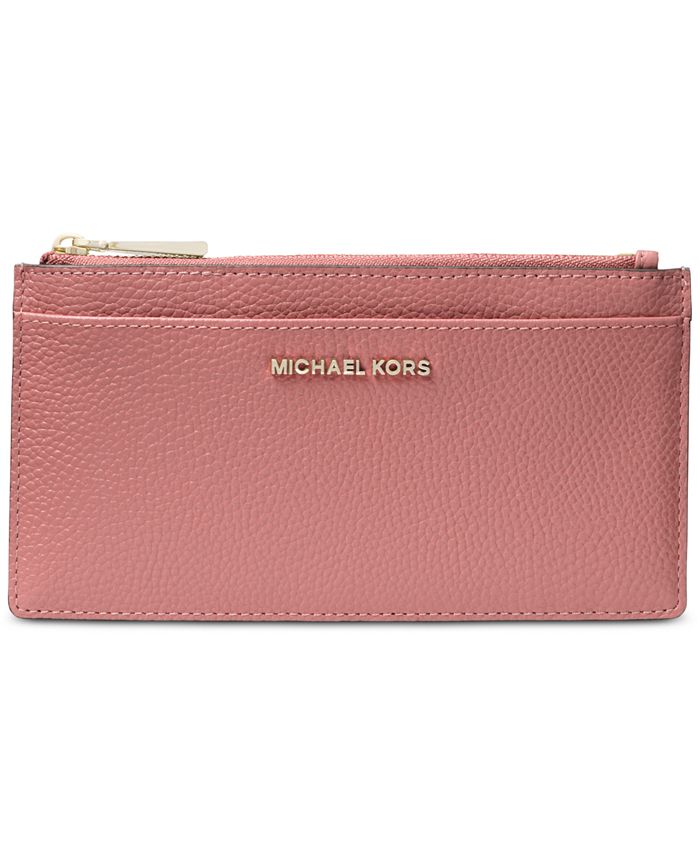 Michael michael kors pebble leather slim card case 2025