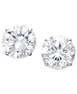 image of Certified Colorless Diamond Stud Earrings in 18k White Gold (1-1/2 ct. t.w.)