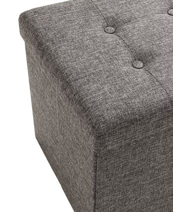 Seville classics foldable hotsell storage bench ottoman