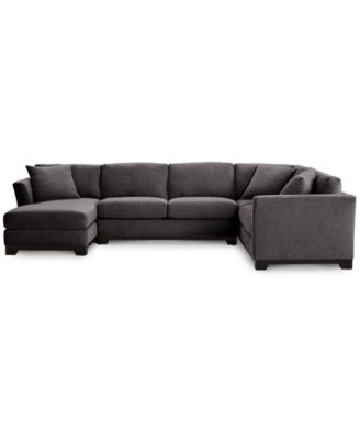 Elliot II 138" Fabric 3-Piece Chaise Sleeper Sectional, Created for Macy's