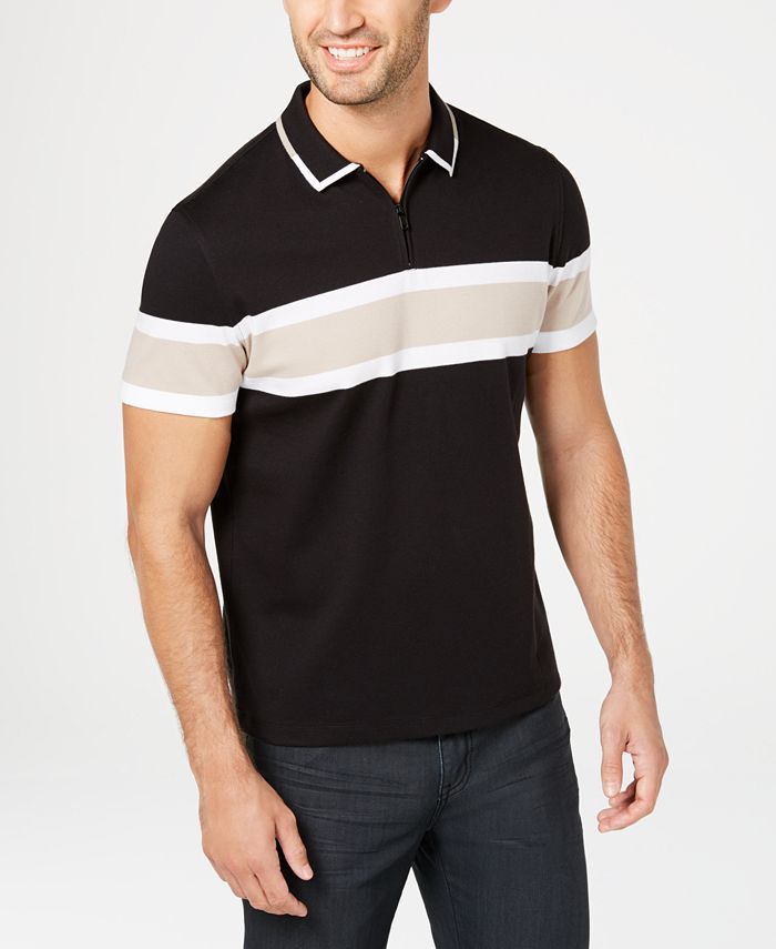 Alfani zip polo clearance