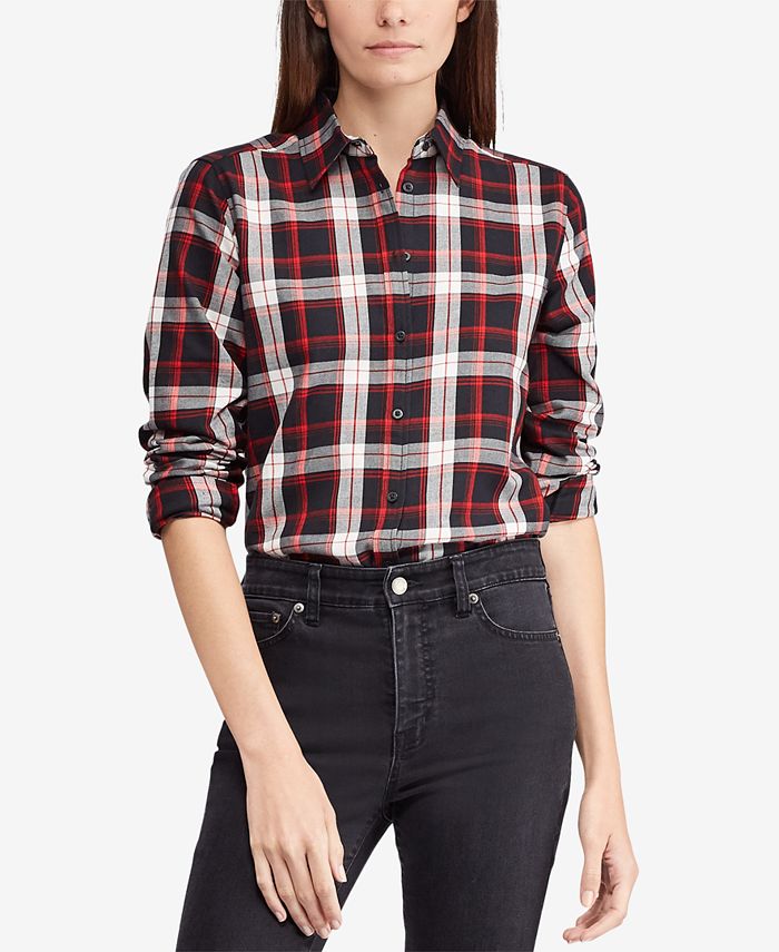 Lauren Ralph Lauren Plaid Cotton Shirt Macy's