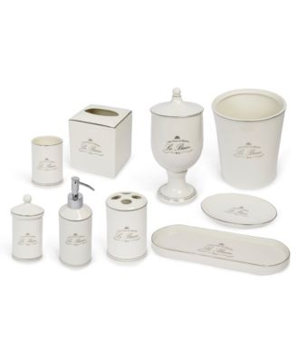 Kassatex Le Bain Fine Porcelain Wastebin