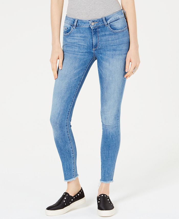 DL 1961 Emma Frayed-Cuff Skinny Jeans - Macy's