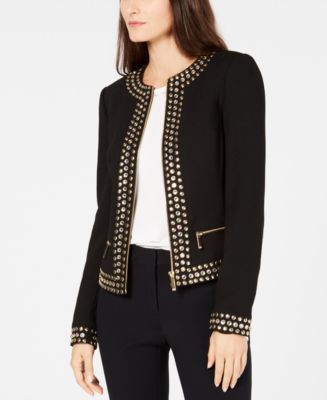 Michael kors studded jacket best sale