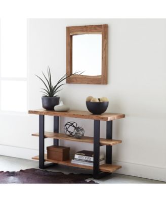 Alpine Natural Live Edge Wood 24" Mirror