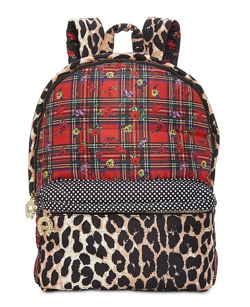 Betsey Johnson Mixed Print Backpack Reviews Handbags
