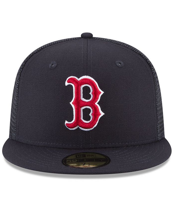 New Era Boston Red Sox On-Field Mesh Back 59FIFTY Fitted Cap - Macy's