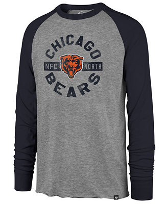 '47 Brand Men's Chicago Bears Retro Encircled Long Sleeve Club Raglan T ...