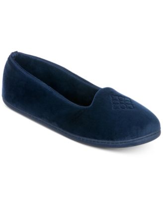 Womens Rebecca Microfiber Velour Closed Back House Slipper