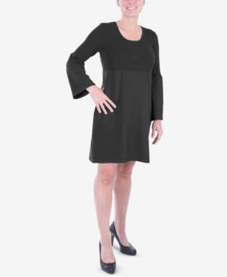 NY Collection Petite Empire-Waist Sweater Dress - Macy's