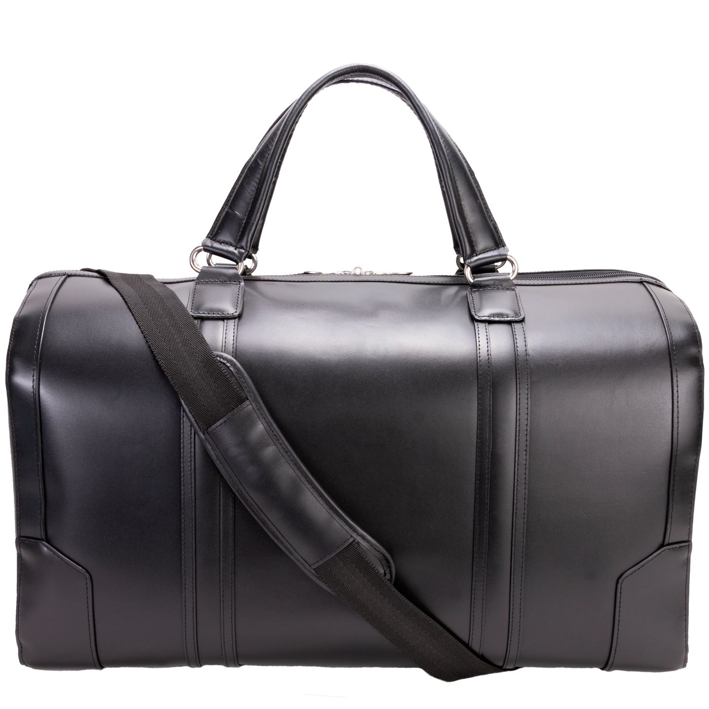 Сумка McKlein Kinzie 20" Leather Duffel, цвет: Чёрный — фото 1