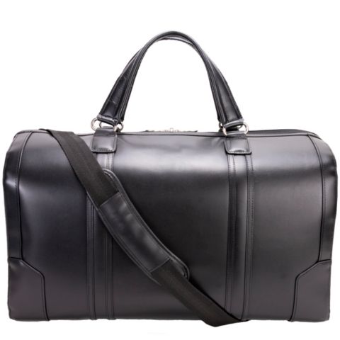 Сумка McKlein Kinzie 20" Leather Duffel, цвет: Чёрный