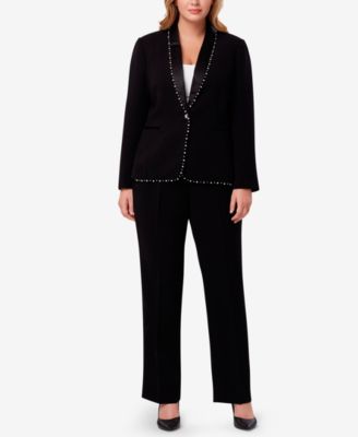 Tahari ASL - Plus Size Embellished Pantsuit