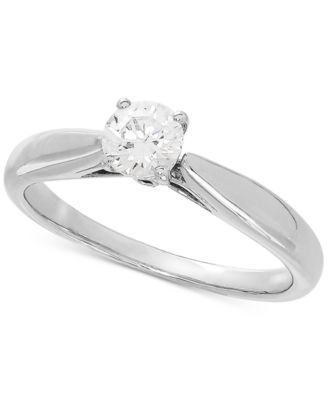 Grown With Love - Lab Grown Diamond Solitaire Engagement Ring (1/2 ct. t.w.) in 14k White Gold