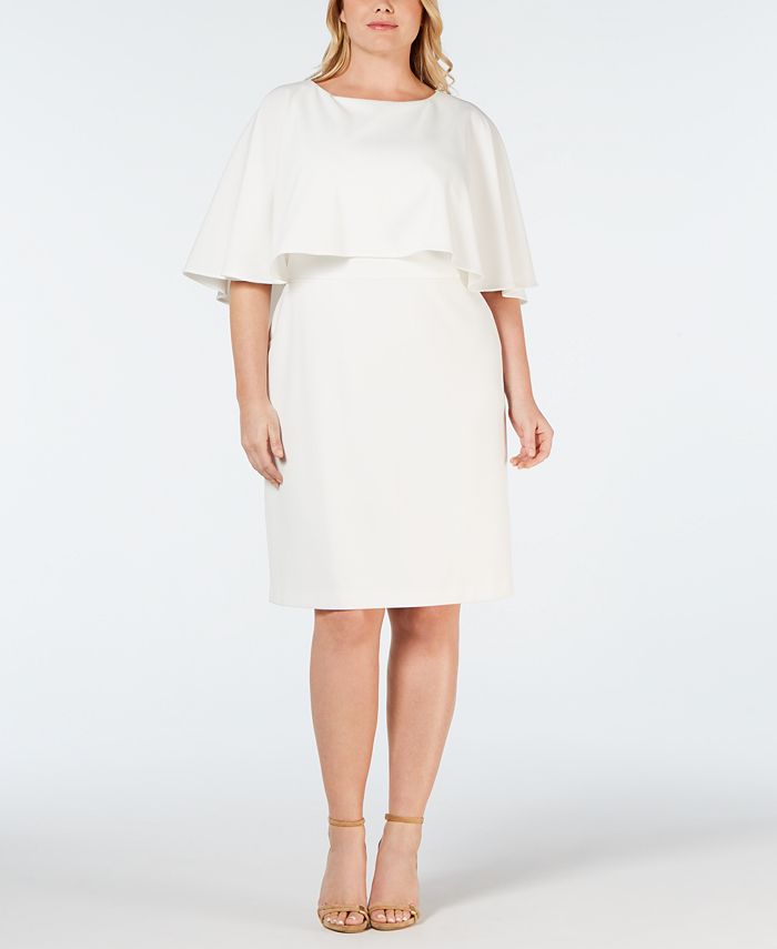 Calvin Klein Plus Size Tiered Dress - Macy's