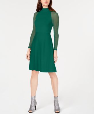 macys green dresses