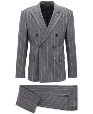 Hugo Boss BOSS Men's Relaxed-Fit Double-Breasted Suit - Macy's