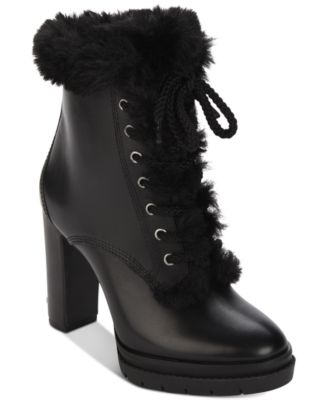 DKNY Darcy Lace-Up Waterproof Booties, Created For Macy's - Macy's
