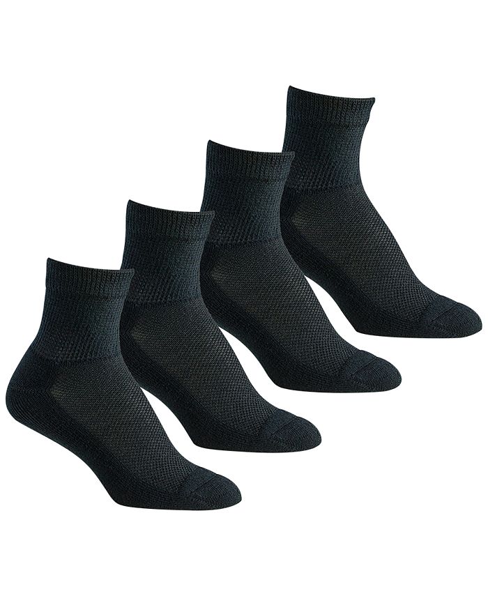 Berkshire 4Pk. Diabetic Comfort Quarter Socks Macy's