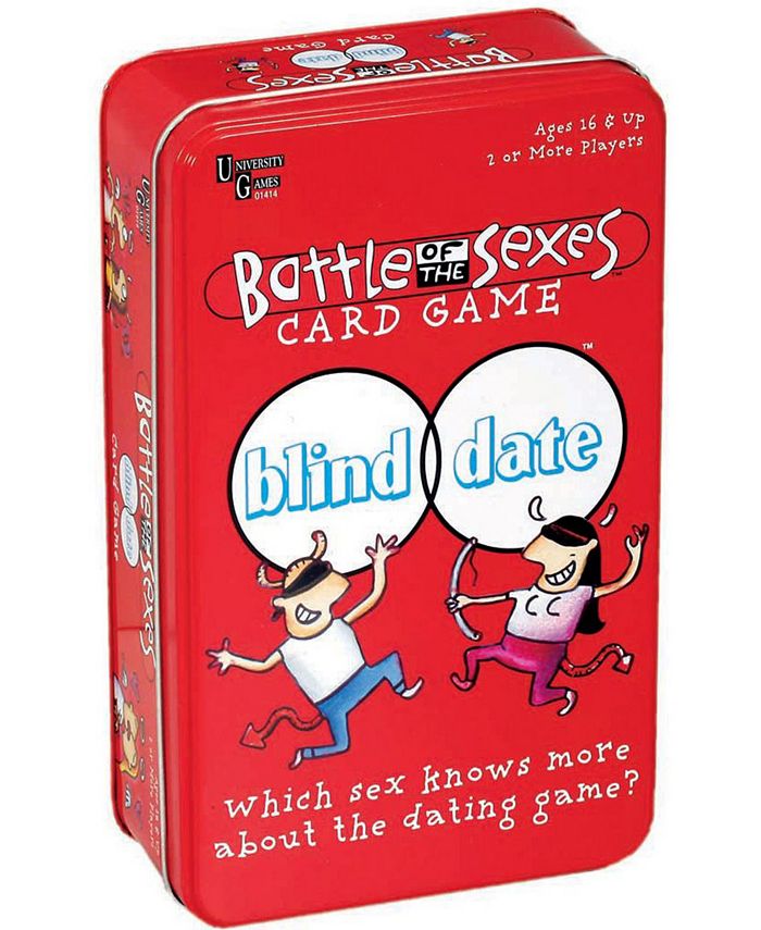 University Games Battle of the Sexes Blind Date Card Game in a Tin - Macy's