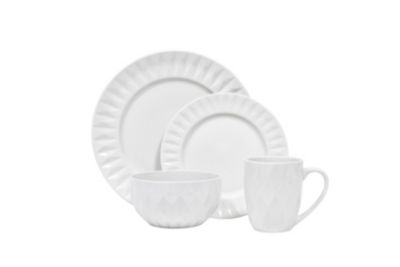 Sango - Kingston White 16 Piece Dinnerware Set