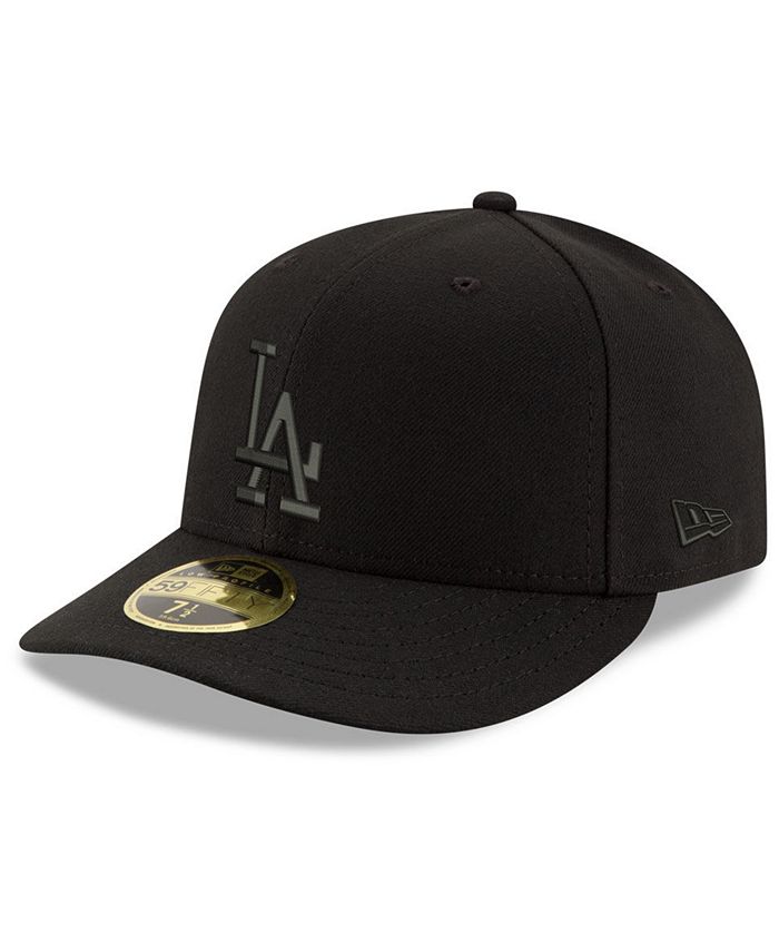 New Era Los Angeles Dodgers Triple Black Low Profile 59FIFTY Fitted Cap ...