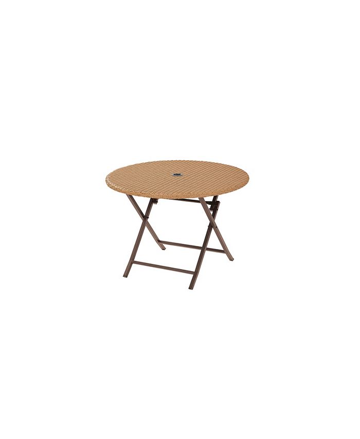 Crosley Palm Harbor Outdoor Wicker Folding Table Macy's