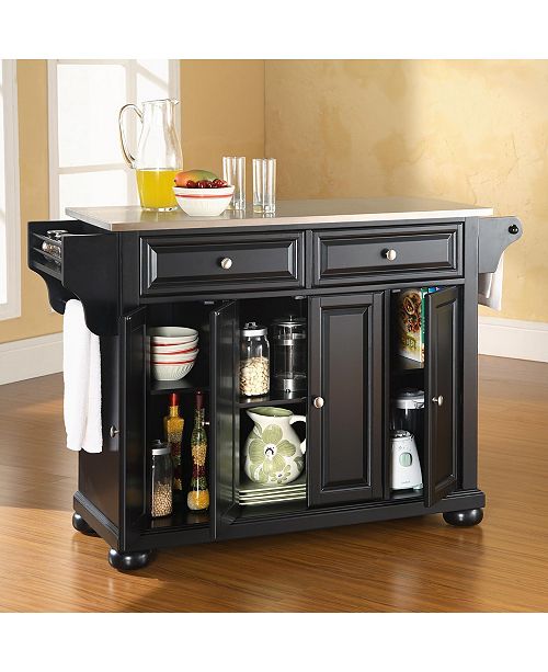 Crosley Alexandria Stainless Steel Top Kitchen Island Reviews